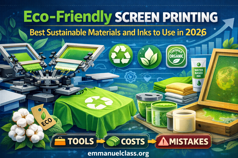 Eco-Friendly Screen Printing: Best Sustainable Materials and Inks to Use in 2026